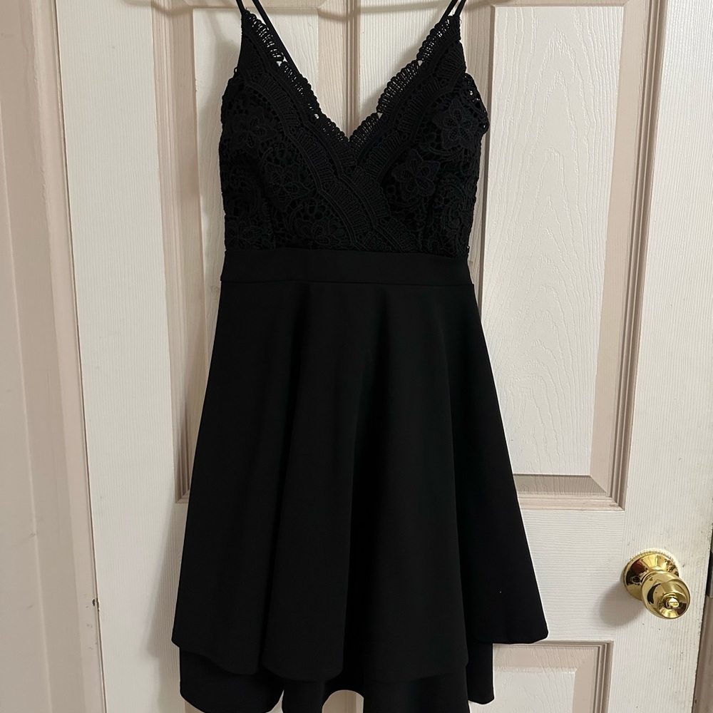 Little black dress backless